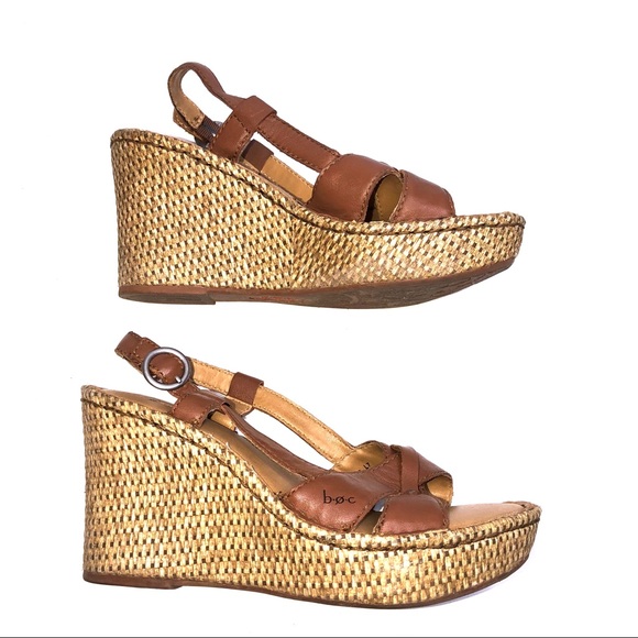 BROWN WEDGE SANDALS - Picture 6 of 7